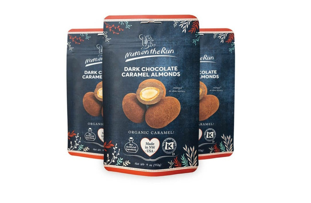 Dark Chocolate Caramel Almonds